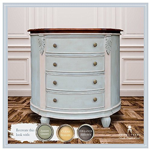 Amitha Verma Chalk Finish Paint, No Prep, One Coat, Fast Drying | Diy Makeover For Cabinets, Furniture & More, 4 Ounce, (Jardin Green) #TOP3