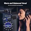TONOR USB/XLR Dynamic Microphone TD510, Bundle with 12 Pack Hexagon Acoustic Panels White