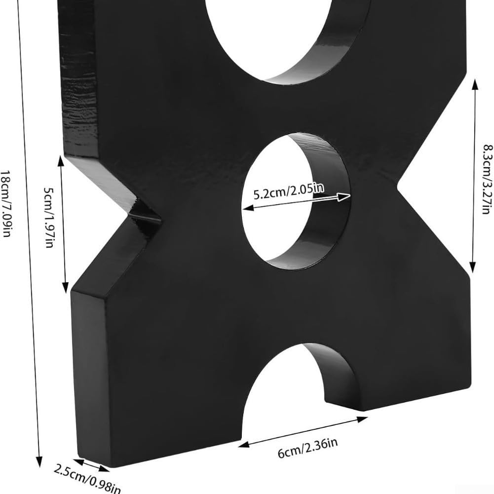 Hydraulische Presse, Pflaumenplatte, Metall-Spindelklemme mit runden Löchern für Werkstattmaschinen, hochfestes stützendes Basispolster, einfache Installation, schwarz, 1 Paar (180 mm)