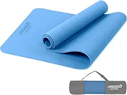 Tapete para Yoga Pilates em TPE Andarix Active Antiderrapante Impermeável Colchonete Ecológico Fitness Academia com Bolsa
