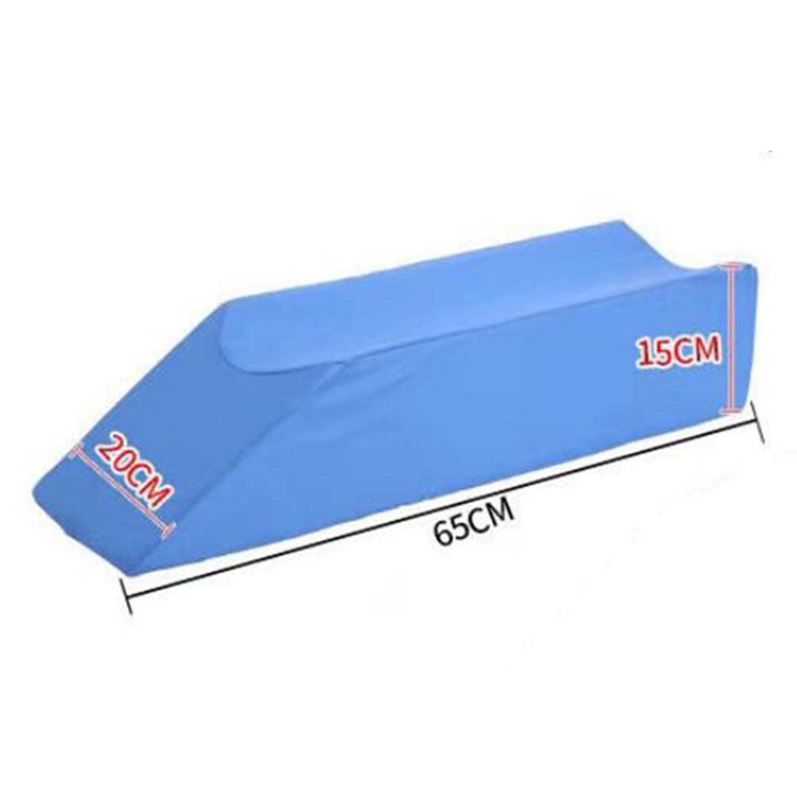 Cojín de Apoyo para Piernas, Cojín de Apoyo para Pies, Cojín de de Espuma, Soporte para Rodillas con Diseño Ergonómico Y Cremallera Oculta para R, Azul 65x20x15cm