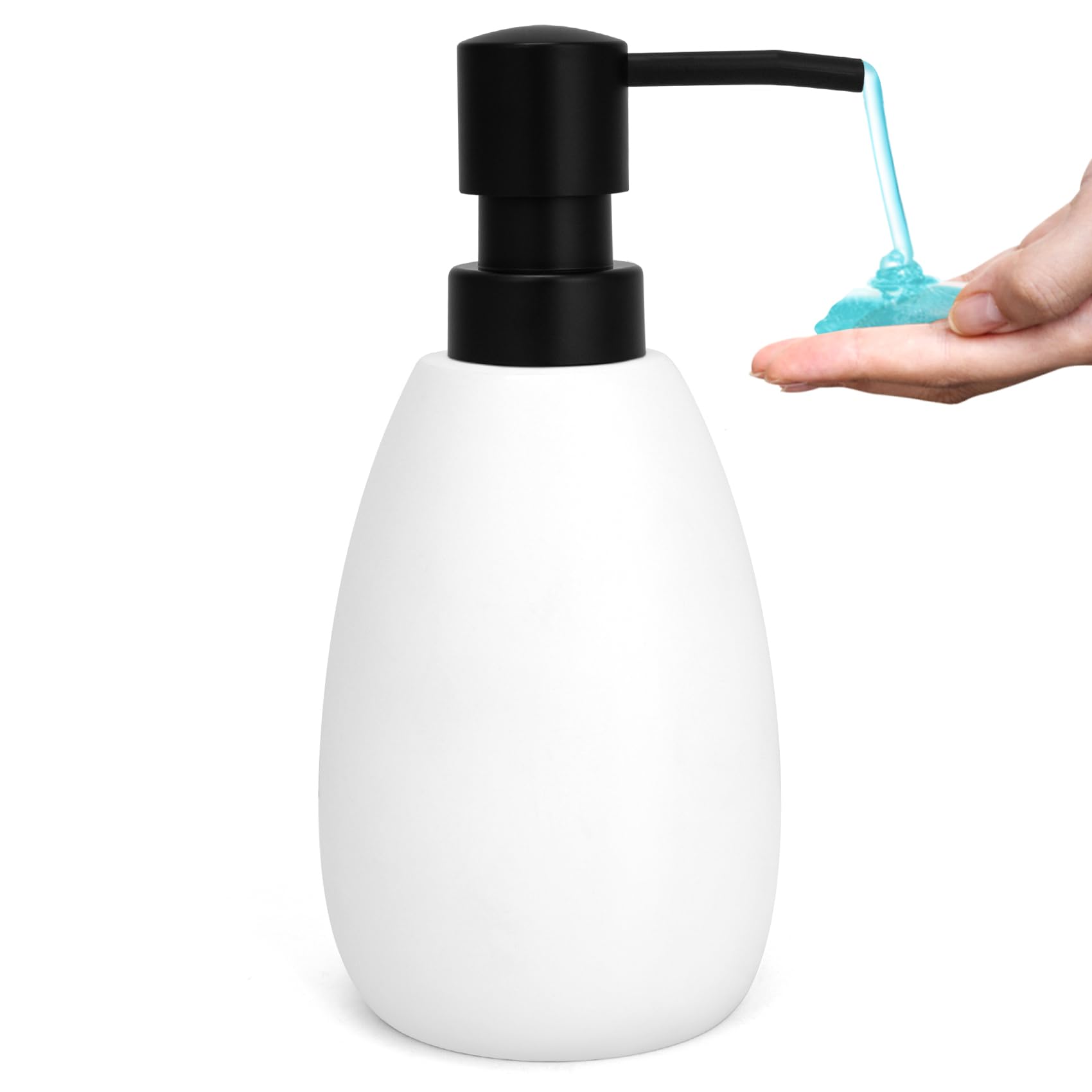 TOOZFO Soap Dispenser Resin with Pump Hand Lotion Dispenser for Shampoo Bathroom Kitchen 9 oz