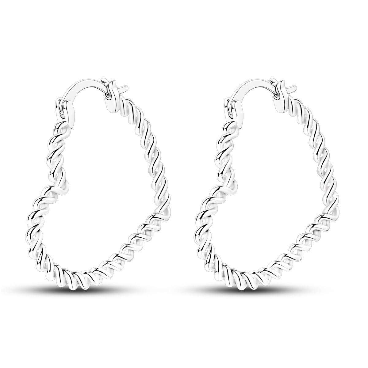 NARMO 925 Sterling Silber Mond und Stern Leichtgewicht Ohrri