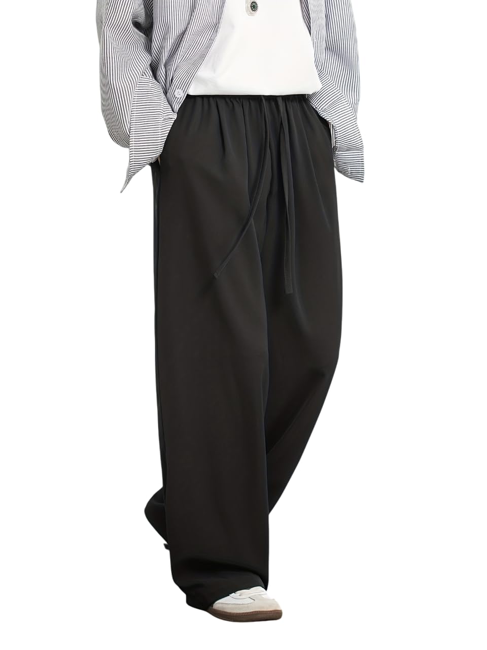 dockstreet Straight Wide fit Long Length Open Bottom Jogger for Men/Trending Multi Pocket Style, Relaxed Casual Pants for Men-picture-12