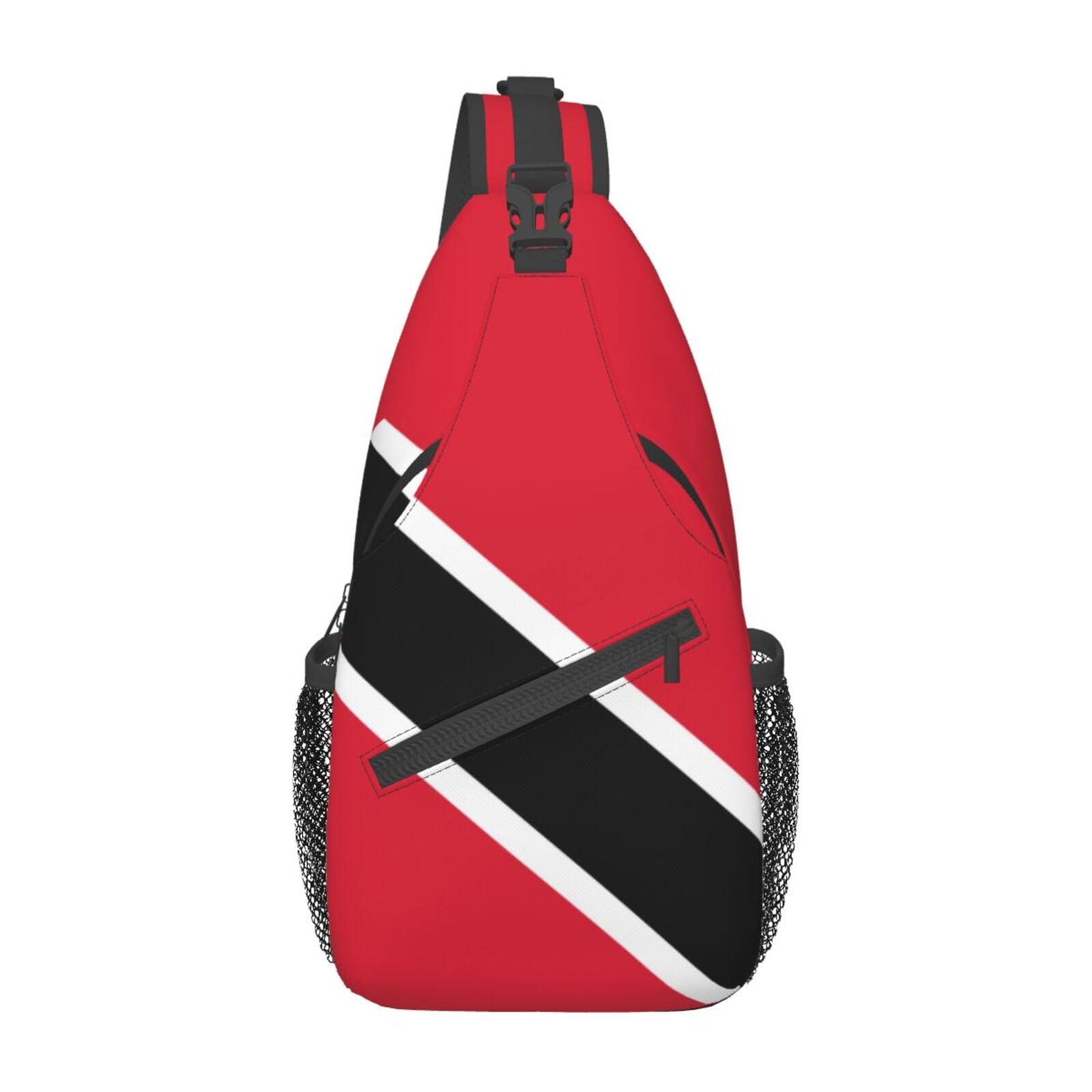 skdjowu Trinidad And Tobago Flag Sling Bag Crossbody Backpack Flag Travel Hiking Daypack Shoulder Chest Bag for Women Men