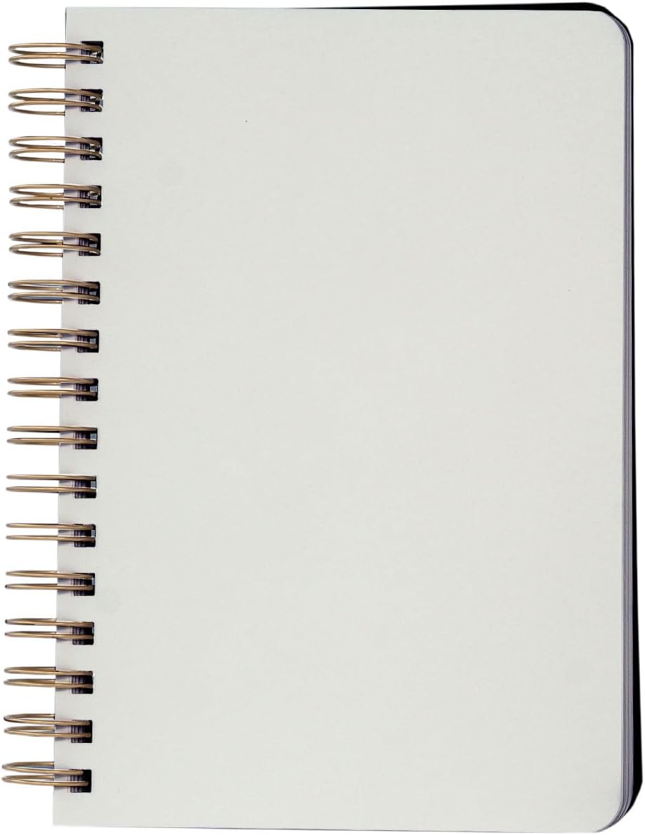 Kolo 5.5x8.5 Sketch Book, Spiral Bound, 50lb/74gsm, Ideal for Pencil, Colored Pencil, and Charcoal, 100 Sheets