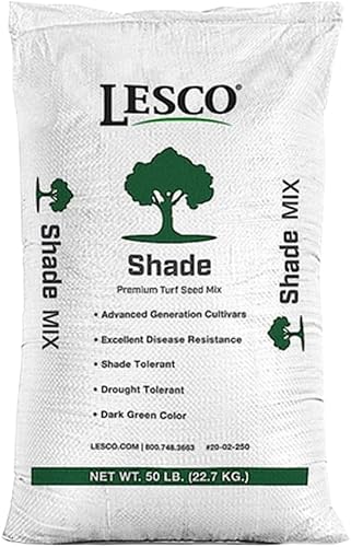 Mezcla de semillas de hierba Lesco Shade (50 libras)