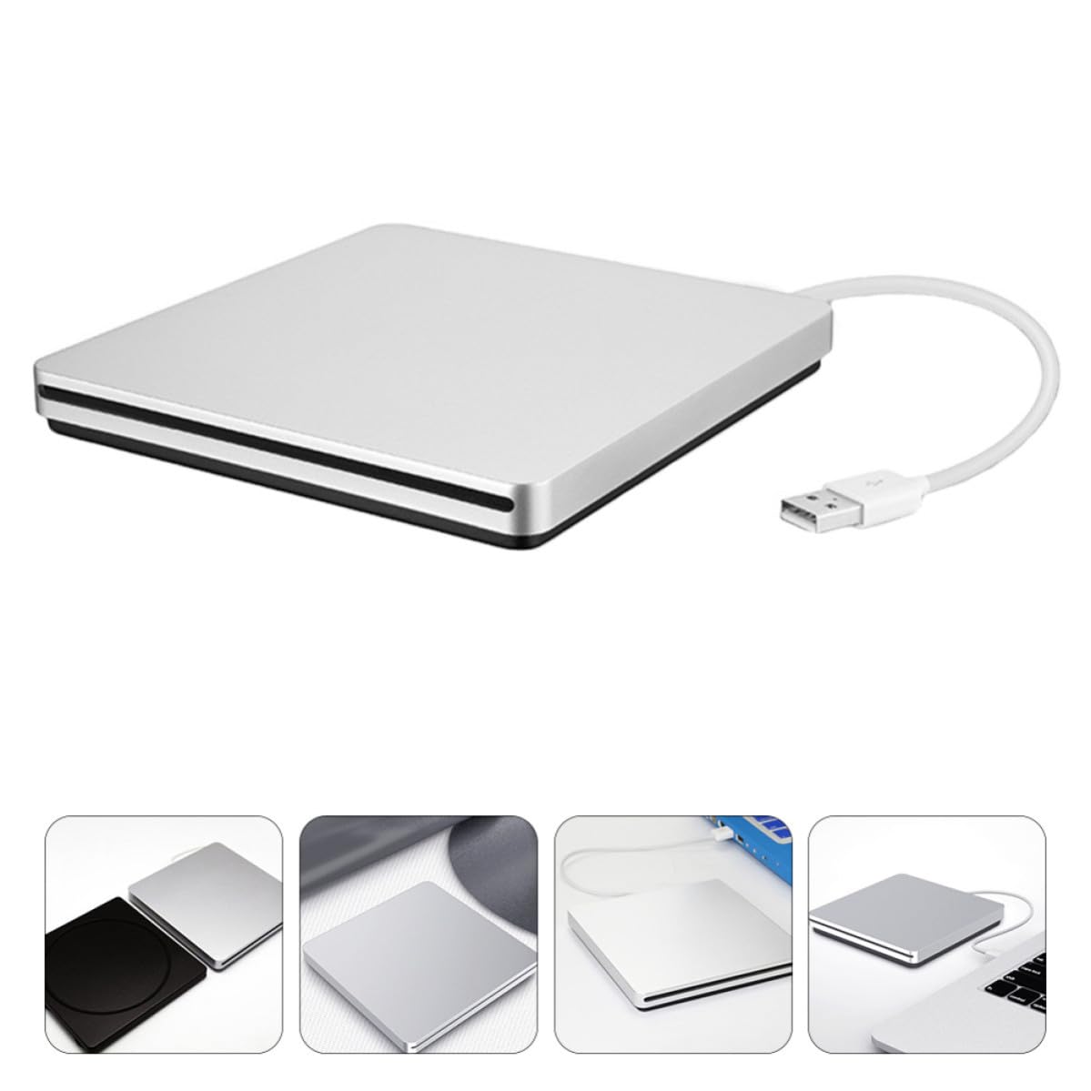 Masterizzatore Dvd Esterno USB 3.0 8x in ABS per Lettura Dischi