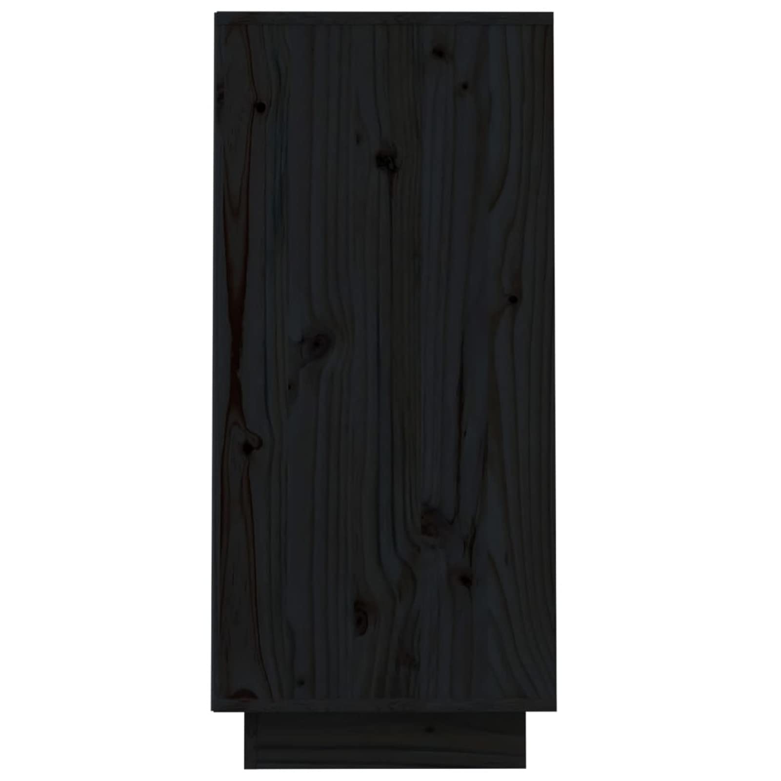 Festnight Beistellschrank Konsolenschrank aus Holz Büroschrank Mehrzweckschrank Allzweckschrank Beistellcontainer Schwarz 60x34x75 cm Massivholz Kiefer für Ihr Schlafzimmer, Wohnzimmer oder Büro