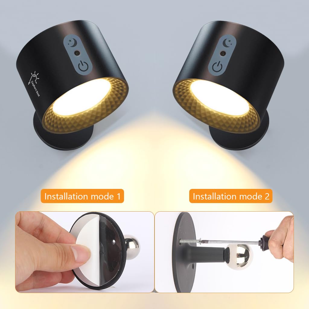ELEPHANTBOAT Magnetic Wall Lights - RGB Night Lamp -4 ELEPHANTBOAT Magnetic Wall Lights - RGB Night Lamp -4
