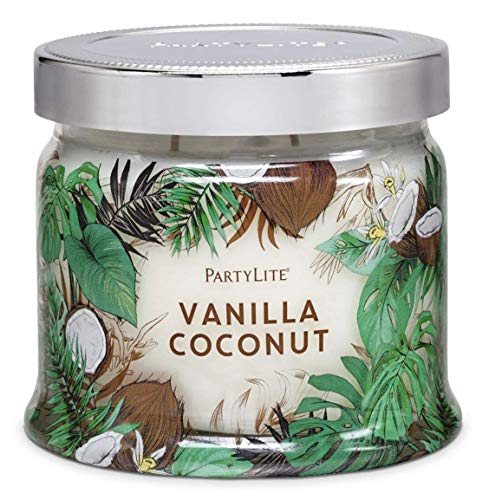 Partylite 3-Docht-Duftwachsglas Vanille Kokosnuss
