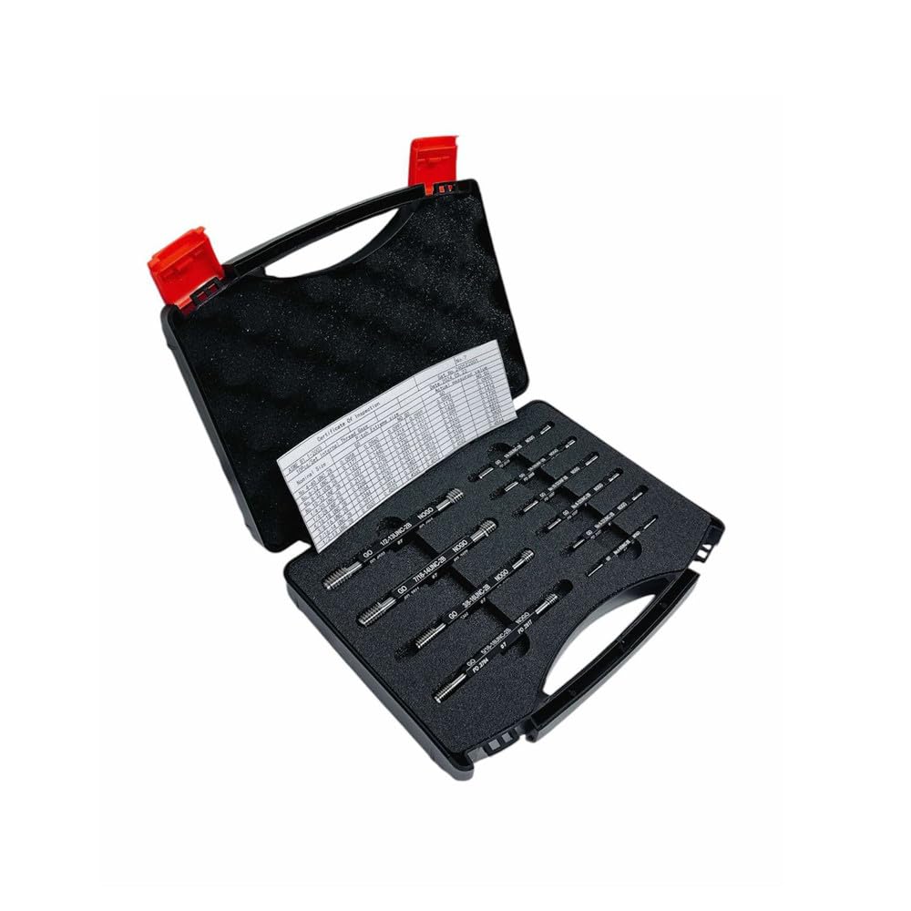 DBMIMPORTERS Double End Thread Plug Gauge 10 PC End Go & No Go Class 2B ANSI Taper Lock Design