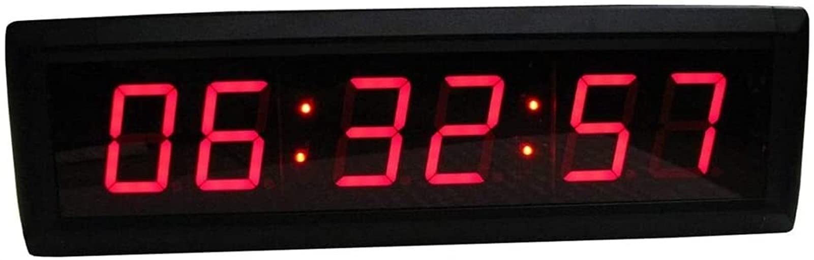 Portable Tableau de bord et compte à rebours de la minuterie Compte à rebours Digital Minuterie Stopwatch Contrôle de la télécommande multifonctionnelle de 1,8 pouce Horloge murale à 6 chiffres à 6 ch