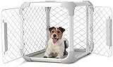 DIGGS Evolv Dog Crate - Slim, Durable Dog Kennel with Removable Ceiling Panel and Modular...