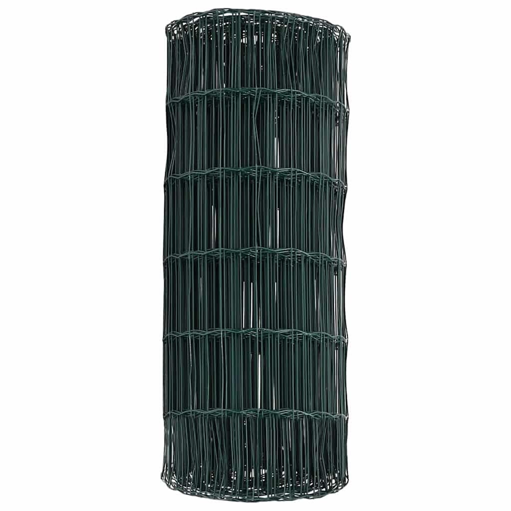 Gartenzaun Grün 250x80 cm PVC-Eisen Modernes Design Robuste Zaunelemente als Sichtschutz Balkon Garten für Hunde Haustier und Outdoor-Bereich