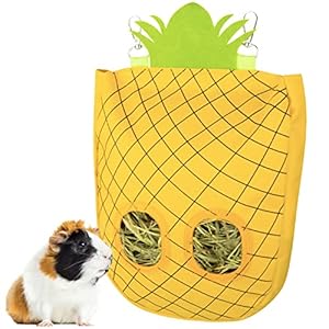 Geegoods Rabbit Hay Feeder Bag, Guinea Pig Hay Feeder Storage,Hanging Feeding Hay for Small Animals 1600D Oxford Cloth Fabric