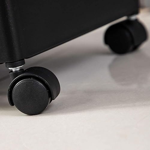 Miniatura 4 de Carrito de almacenamiento delgado de 4 niveles con ruedas, carrito organizador de almacenamiento delgado deslizante para cocina, despensa, sala de