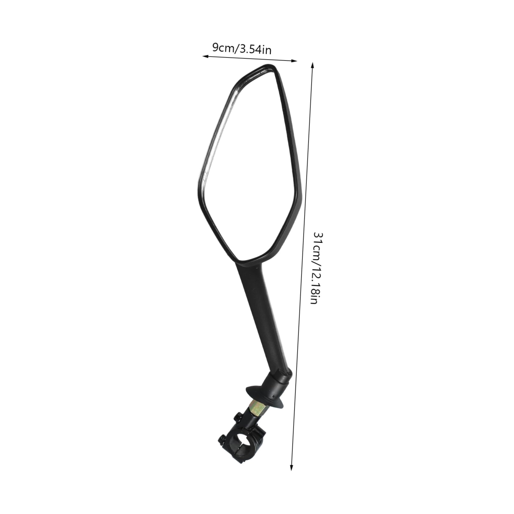 Sosoport 3 Set Set di specchietti retrovisore in bicicletta Mountain bike specchietto retrovisore girevole specchietti da bicicletta per manubrio Specchio posteriore della bici AbS Nero