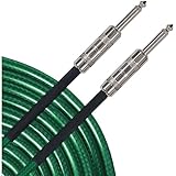 Perfektion Livewire Advantage AIX Instrument Cable 10FT (Green)