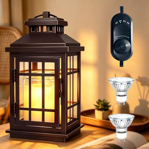 Candle Warmer Lamp with Timer and Dimmer for Large Jar, Dark Bronze