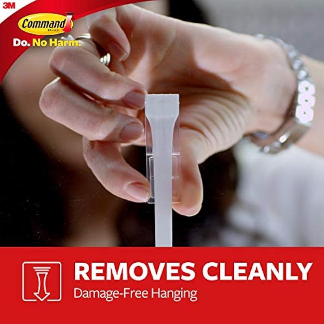 Command Spring Clip, 1 clip, 2 medium strips