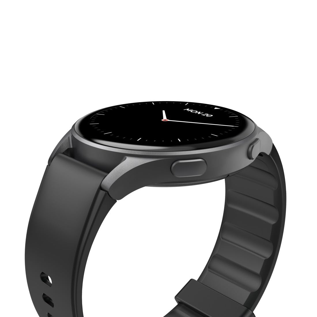 Hama Montre connectée GPS Intégré 8900" (Montre Sport, écran AMOLED 1,43", Fonction Prise d’appels, contrôle Vocal Alexa, altimètre barométrique, IP68), Noire