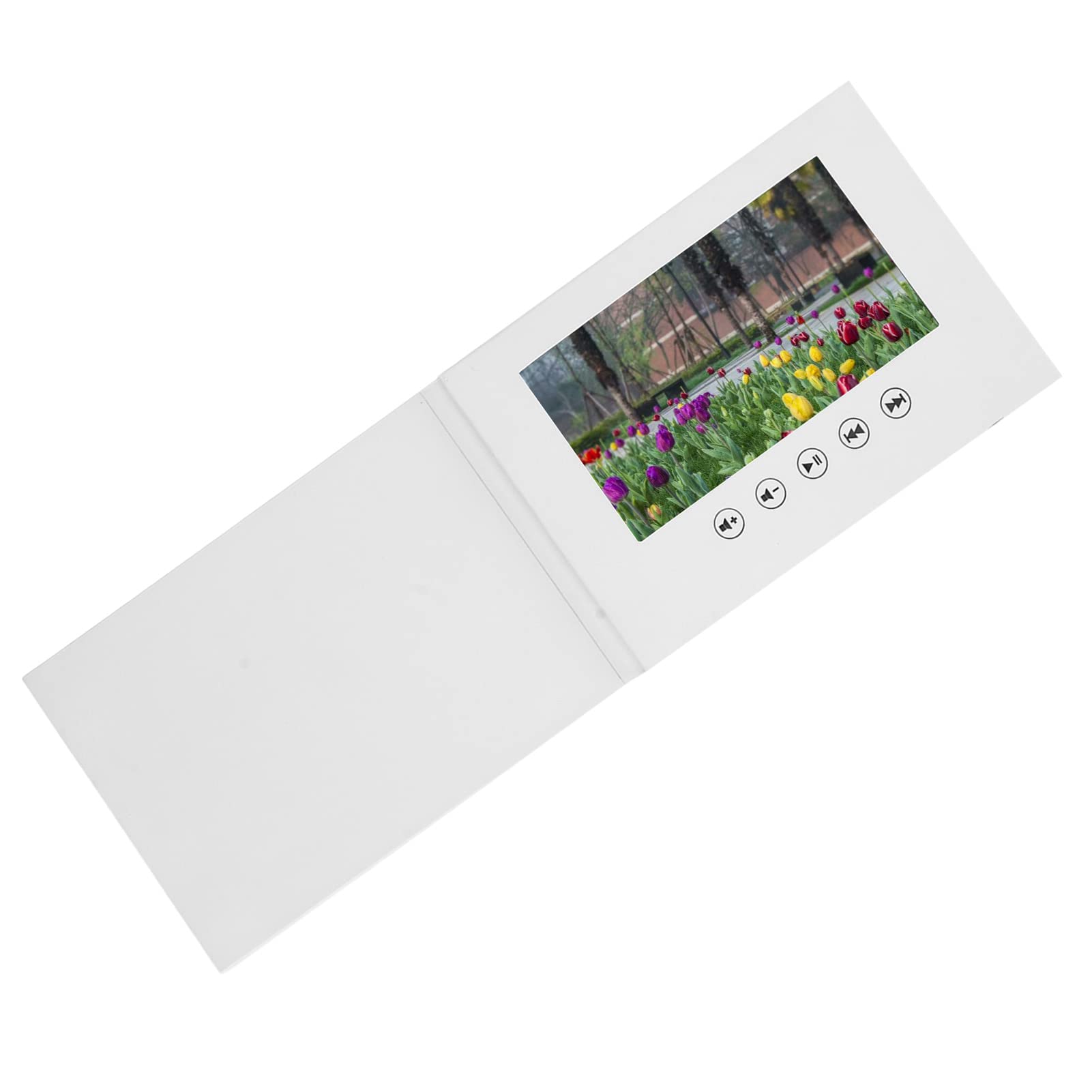 Dpofirs Biglietto d'auguri Video, Biglietto d'auguri Elettronico con Schermo LCD con Riproduzione Video HD 720P Memoria da 256 MB per Regalo di Compleanno Anniversario (7 pollici)