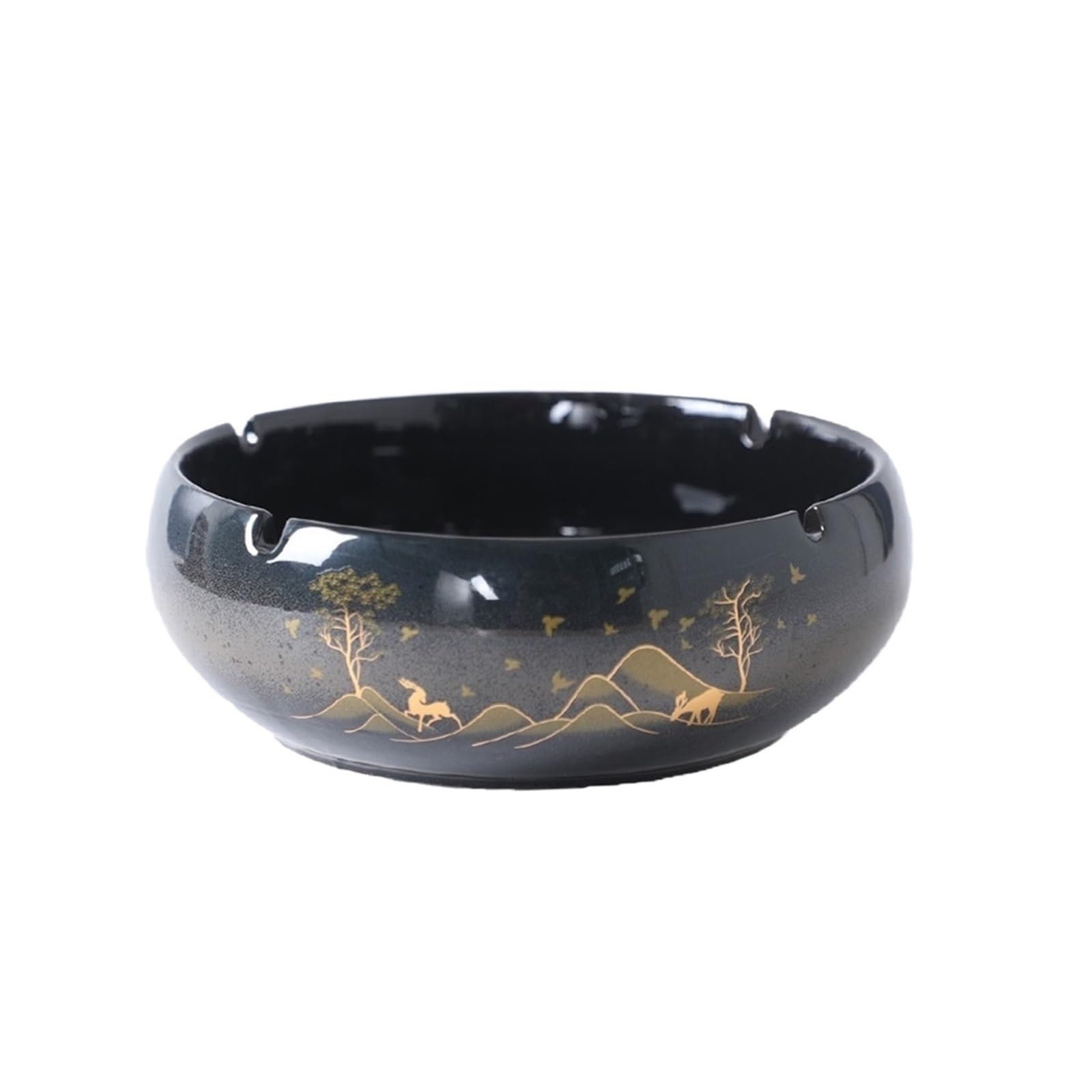 Cigarettes Ashtrays Large Ceramic Ashtray Office Desktop Decor(Medium)