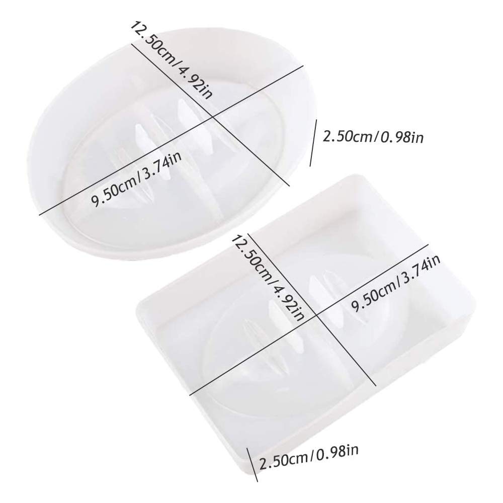 Accessoire Savon Maison Moule Silicone Porte-savon - Pour Résine époxy Et Savon Maison Moule Cadeau Bricolage