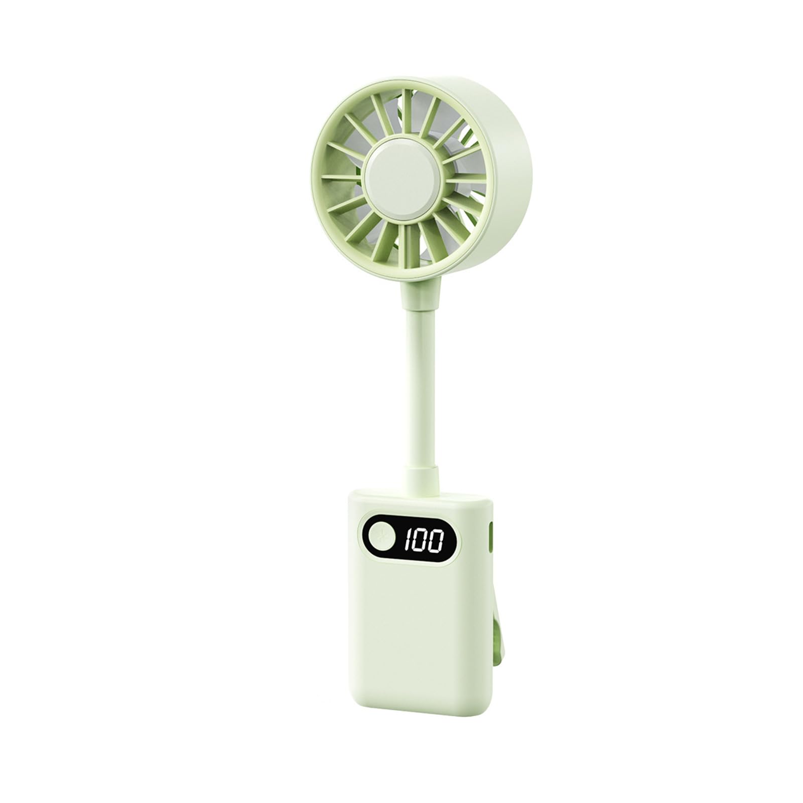 KieTeiiK Rechargeable Foldable Small Fan with Sturdy ABS Build and Secure Clip for Backpack Tent Table Rechargeable Small Fan with Sturdy Clip