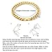 Tuewut Stainless Steel 8mm Cuban Link Bracelet for Men/Women/Boy,Silver/18K Gold Plated 6/6.5/7/8/9 inch Fashion HIP HOP Jewelry Bracelet for Gifts (Gold, 6 Inches)