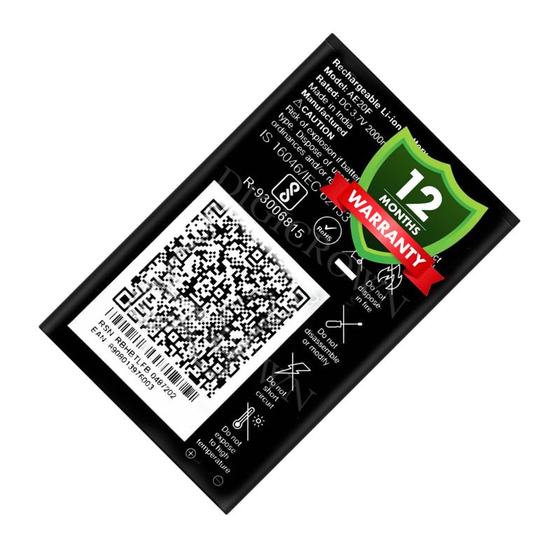 Image of Original AE20F Battery for LYF Jio Phone (All Jio Keypad Phone) - (2000mAh) - 1 Year Warranty