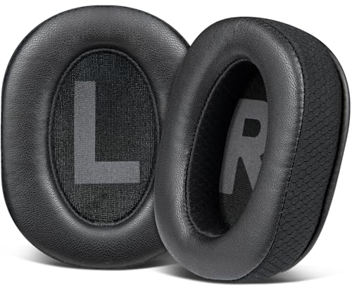 Image of SOULWIT Lambskin Earpads Cushions Replacement for Logitech G Pro, G Pro X, G Prox 2, G Pro X SE Headphones, Ear Pads with Noise Isolation Foam, Added Thickness - Black