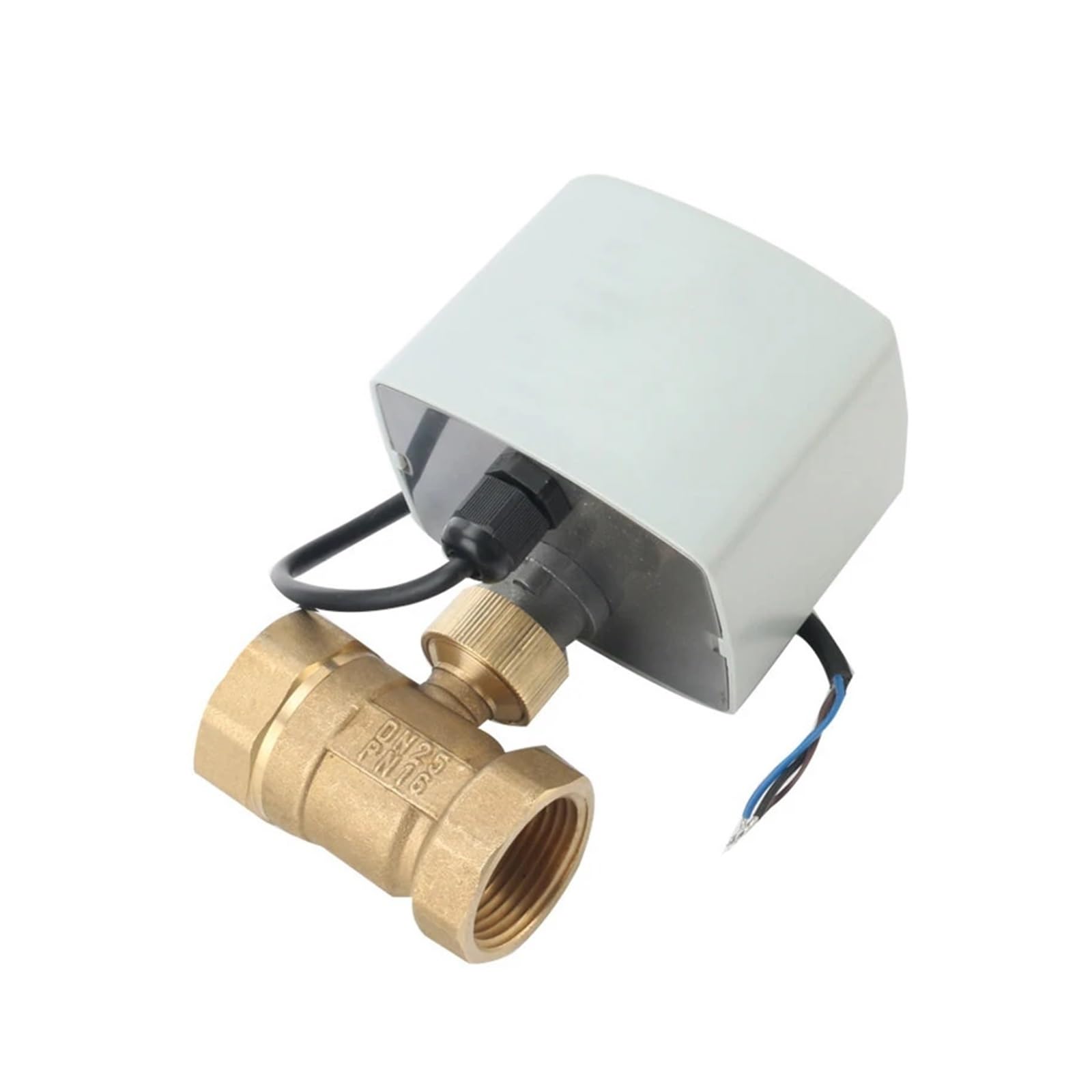 Válvula de Bola motorizada de 1/2", 3/4", 1" y 2", 3 Cables, 2 Controles, CA 24 V, CA 220 V, CC 12 V, CC 24 V, latón, Motor metálico de Alto par.(1.25 Inch)