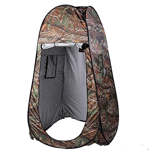 Tente de douche simple avec support pour sac de douche intégré
