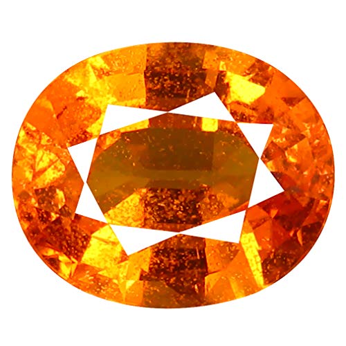 Spessartine en vrac de 1,98 ct et pierre précieuse orange ovale pour bague