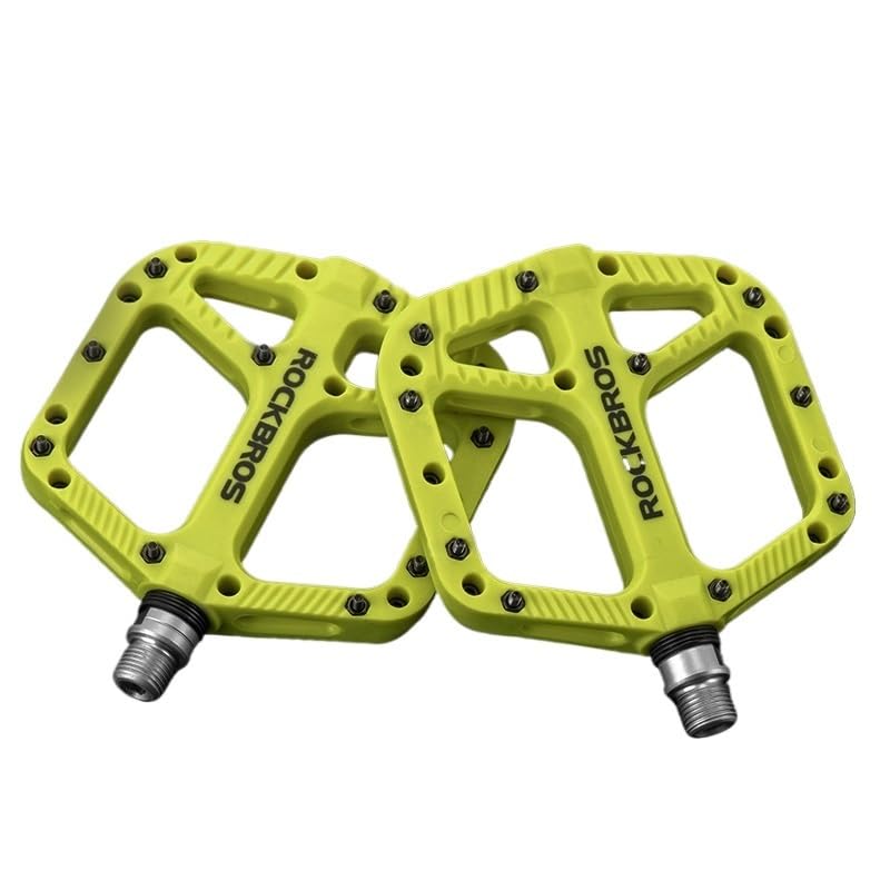 MTB Pedale Fahrrad Pedale Fahrrad Ultraleichte Dichtung Lager Radfahren Nylon Straße BMX MTB Pedale Flache Plattform Fahrrad Teile Zubehör Pedale Fahrrad (Color : M906-BK)