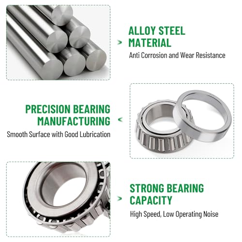 Image of 4 Sets Trailer Hub Wheel Bearing Kit 25580 /25520 LM67048 /LM67010