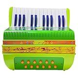 Strumenti Music Fisarmonica Strumenti per Bambini Fisarmonica Piccoli Tasti Pulsante Fisarmonica 6BASS Fisarmonica Giocattolo | Giocattoli Esperti per Bambini Prescolari, Strumento musicale leggero
