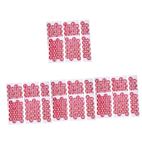 Étiquettes adhésives PVC étanches et numérotées pour trier