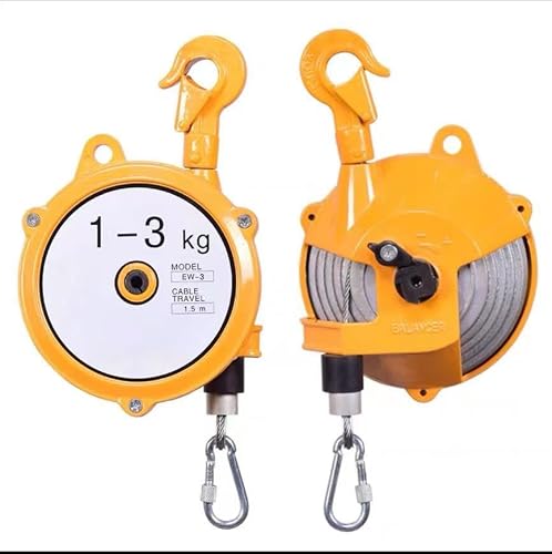 SaryEdge - SaryEdge Équilibreur à Ressort, Support d'équilibrage d'outils, Support de Fixation d'outils avec raccords, Outil rétractable Suspendu réglable, pour Le Retrait de la chaîne de Montage(1-3kg