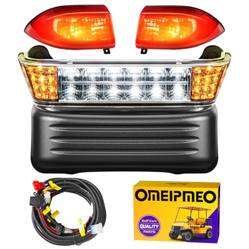 Club Car Precedent Golf Cart Headlight Tail Light Kit Golf Cart LED Light Kit for Club Car Precedent 2004-UP Electric Model 12V Street Legal Headlight Taillights with Wiring Harness High-Brightness