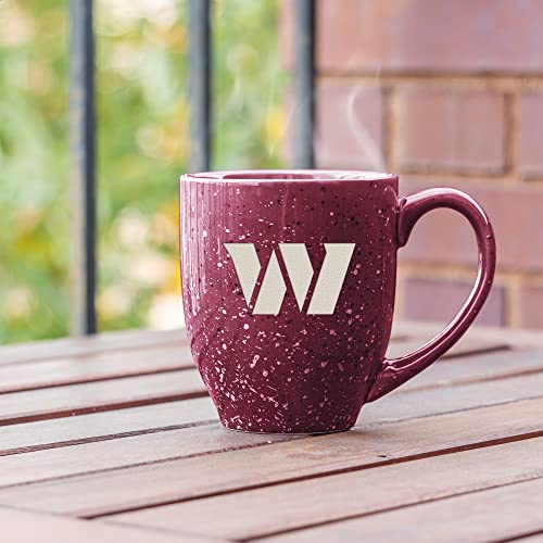 Image of Rico Industries NFL Football 16 oz Team Color Laser Engraved Speckled Ceramic Coffee Mug