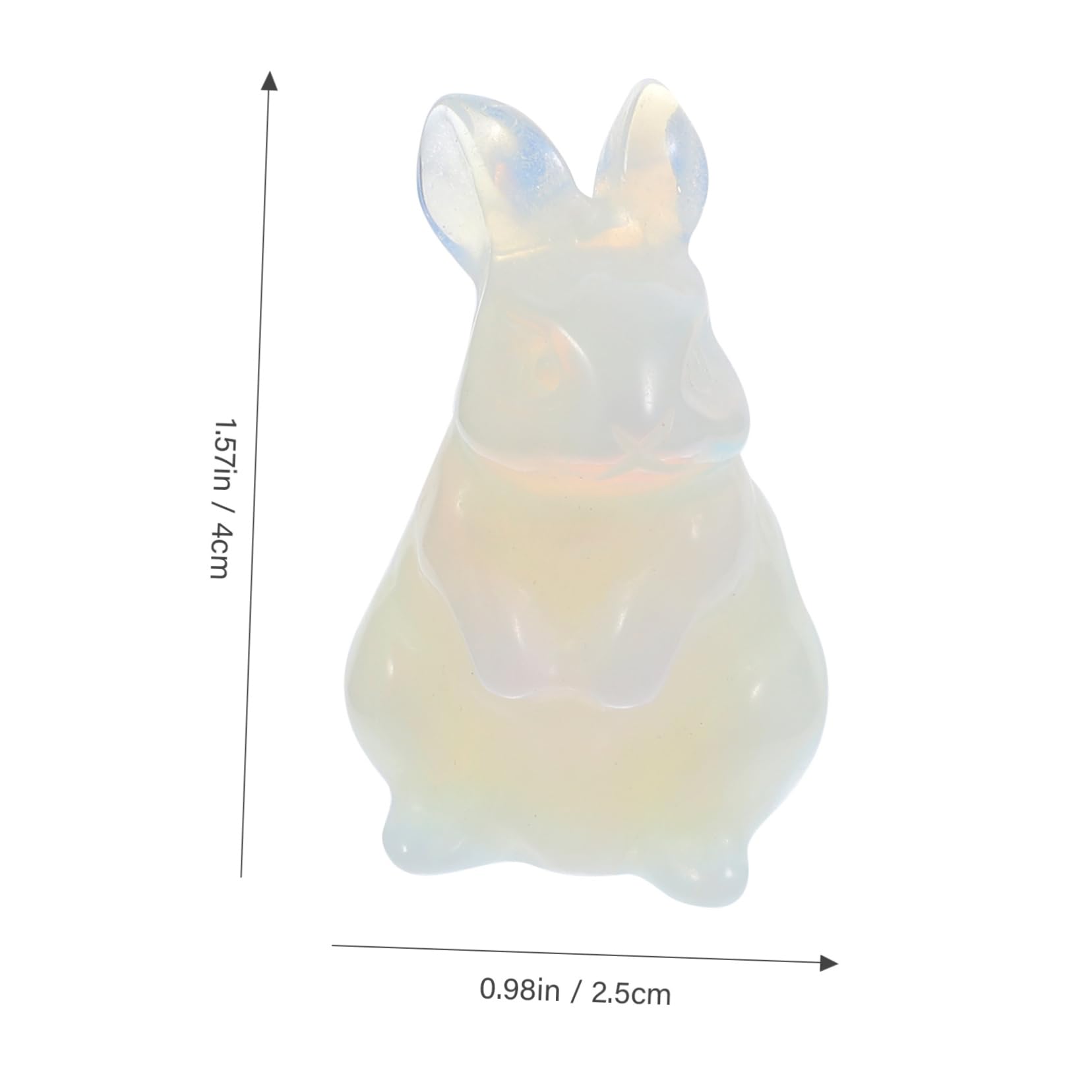 UKCOCO 3 Pièces Figurine Pierre de Lapin Adorable Statue Décorative pour Bureau et Jardin Accessoire de Décoration Élégant et Durable