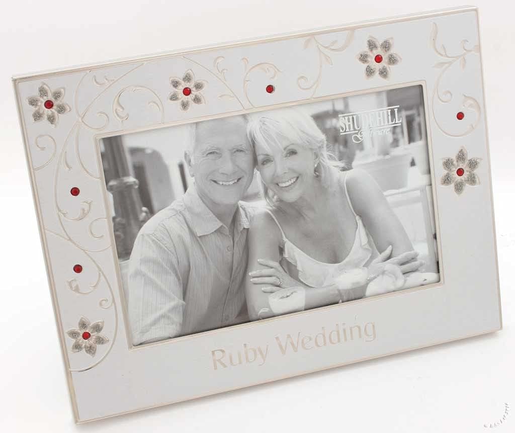 Ruby Wedding Photo Frame Amazon.co.uk Home & Kitchen