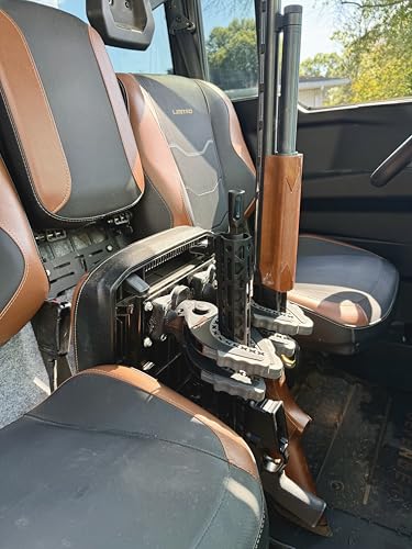 Berks Attachments Heavy-Duty UTV Gun Rack For Can Am Defender Secure Seat-Base Mounted Rifle & Shotgun Holder