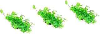 POPETPOP 3Pcs Calças Aquáticas Decoração Artificial Aquário Vívido Estilo Realista Decoração Planta Paisagem Falso Tanque Betta Modelo Plástico Peixe Grama Simulação De Água Para Plantas