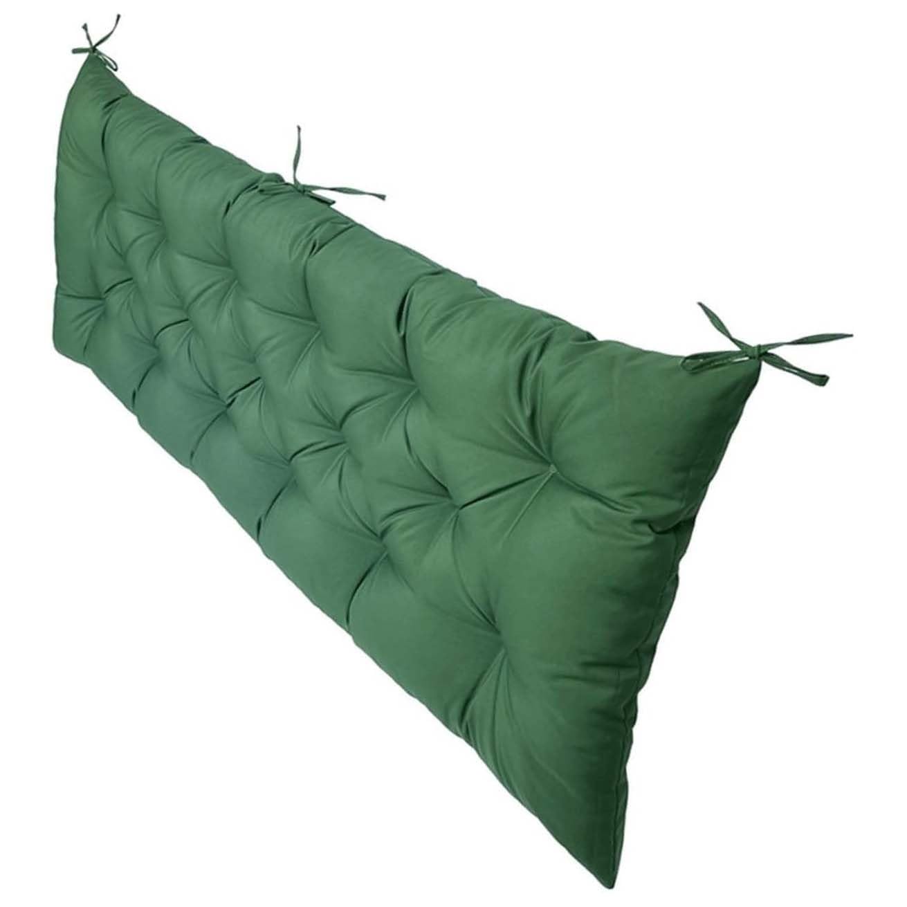 Cuscino impermeabile per panca da giardino, verde scuro, 150 x 50 cm, perfetto per sedie e panche da esterno, ideale per comodi posti a sedere all'aperto