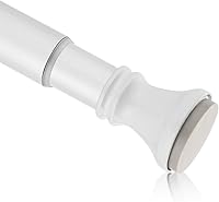 Vista 8 de Amazer Barra de cortina de ducha de tensión de resorte, 26-42 pulgadas, resistente al óxido, barra de cortina de baño, barra de cortina de ducha