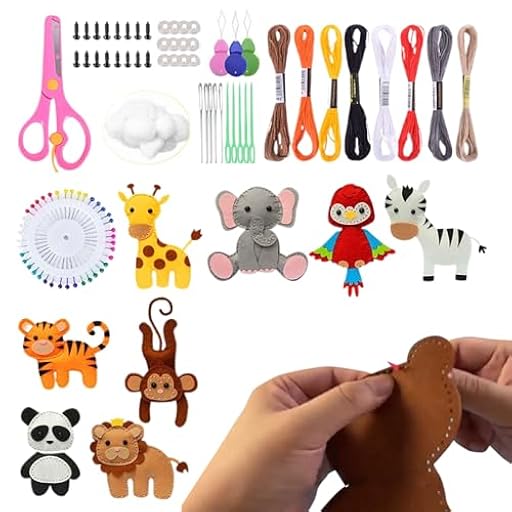 Genérico Kit de Arte en Fieltro,Animado - Tema Animal para Manualidades | Para Salón Dormitorio Estudio Fiestas Aula Niños Niñas Adolescentes Principiantes | Ya disponible en tu tienda friki favorita! En mundofriki.es! Genérico Kit de Arte en Fieltro,Animado - Tema Animal para Manualidades | Para Salón Dormitorio Estudio Fiestas Aula Niños Niñas Adolescentes Principiantes | Ya disponible en tu tienda friki favorita! En mundofriki.es!